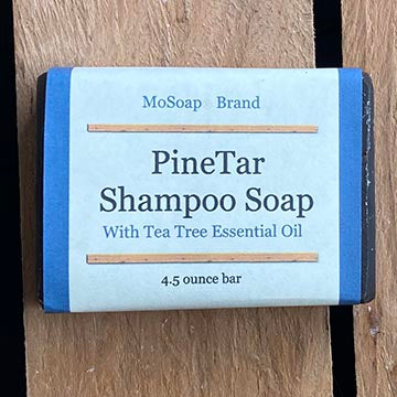 Pine Tar Shampoo Bar with Tea Tree Oil