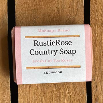 Rustic Rose Country Lye Soap Packaging