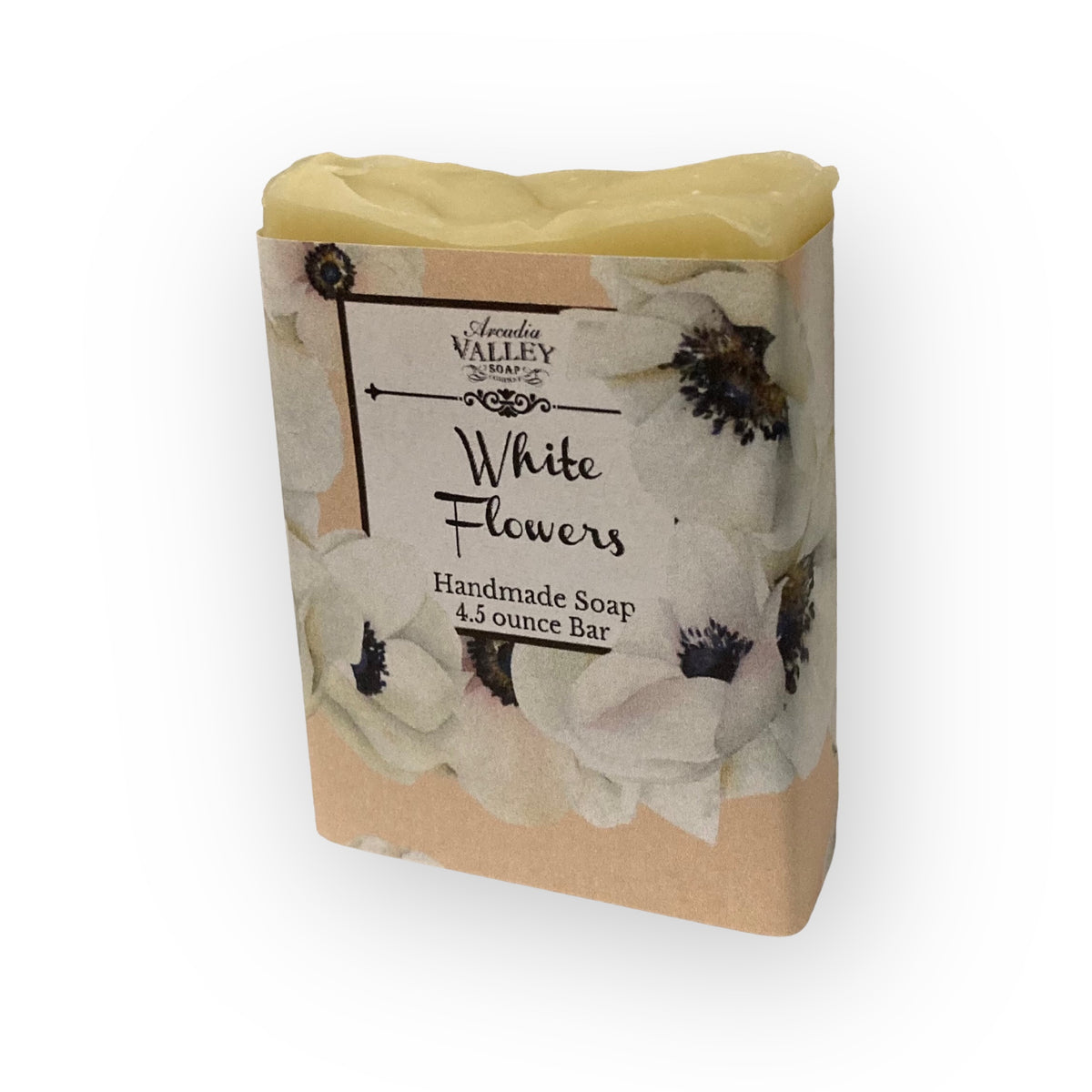 White Flowers Handmade Soap