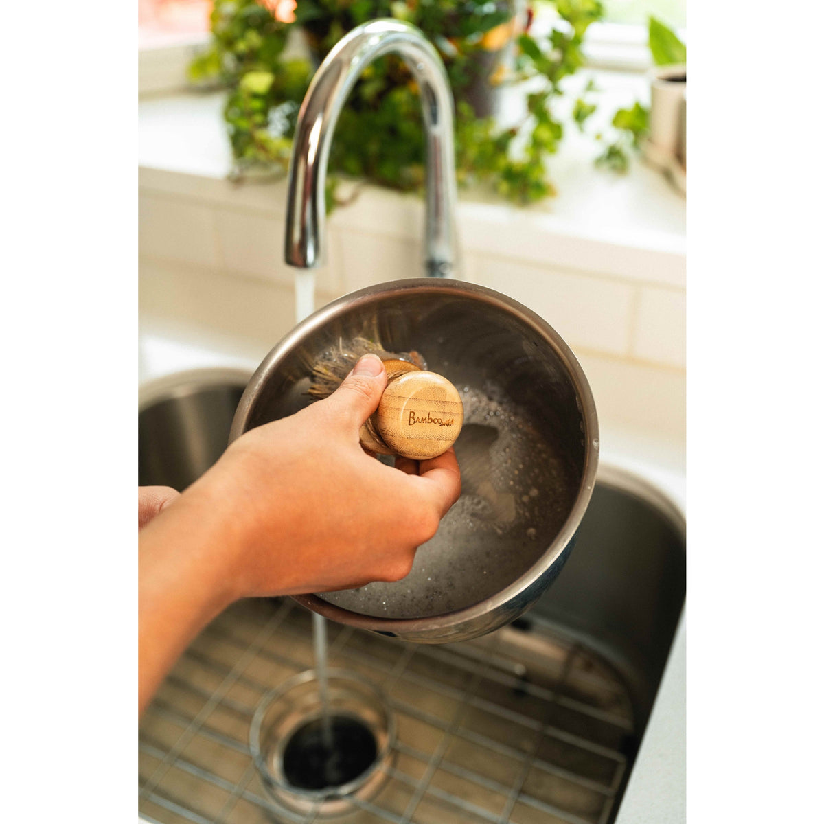 Bamboo Pot Scrubber