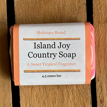 Packaging for Island Joy Country Soap