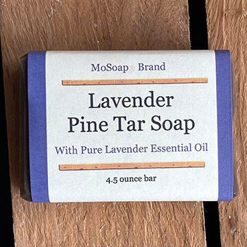 Packaging for Lavender Pine Tar Soap by MoSoap