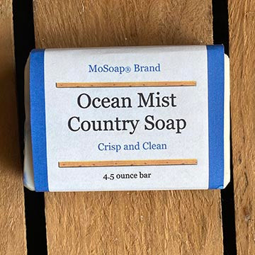 Packaging for Ocean Mist Country Soap