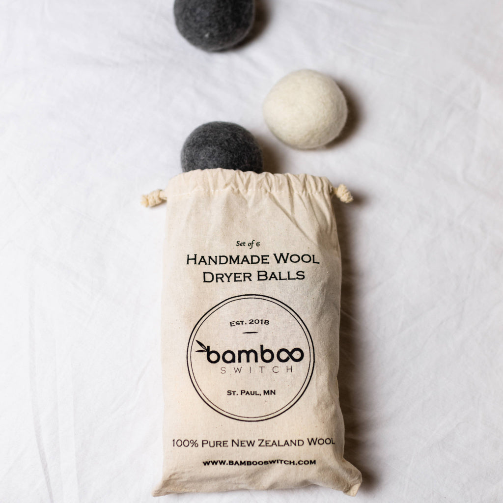 Handmade Wool Dryer Balls - Set of 6