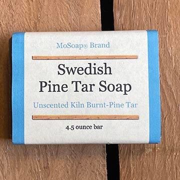 Vegan Pine Tar Castile Soap Packaging
