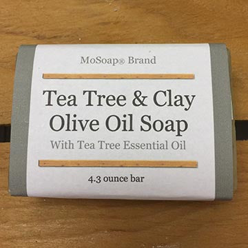 Essential Oil Tea Tree with Clay Castile Olive Oil Soap